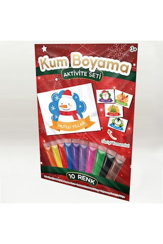 Kardan Adam Yılbaşı Özel Kum Boyama Aktivite Seti