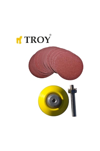 Troy 25930 Aşındırıcı Cırt Zımpara Seti, 101 Parça