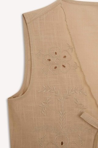 Defacto Regular Fit Brode Önden Bağlamalı Plaj Üstü-fall İn Love E4263ax25smbg387 Bej