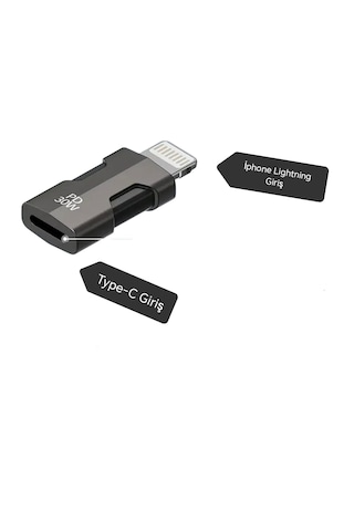 E-kervan Apple Uyumlu iPhone Lightning To Type-c 30w Hızlı Adaptör Çevirici Ce Lisanslı Sağlam 1 Adet