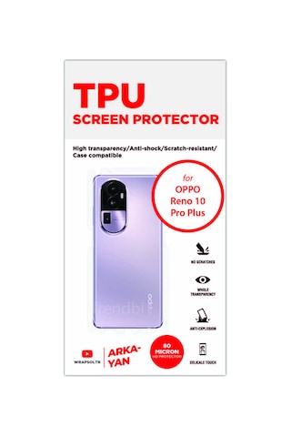 Oppo Reno 10 Pro Plus Hd Arka Ve Yan Koruyucu Kaplama Film