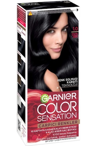 2'li Garnier Çarpıcı Renkler Saç Boyası 1.0 Ekstra Yoğun Siyah pkt1sacboyacarprenk-10640