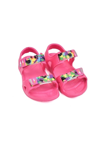 Kız Çoçuk Kaymaz Taban Havuz Plaj Sandalet Fuşya