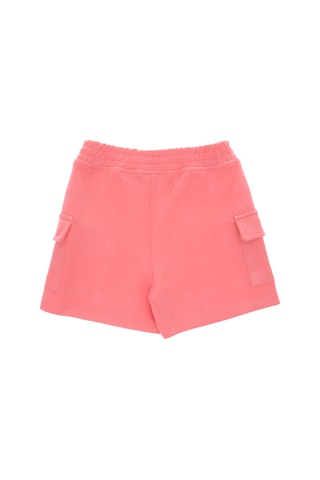 U.S. Polo Assn. Kız Çocuk Pembe Relax Fit Kargo Cepli Örme Şort 50300980-VR041