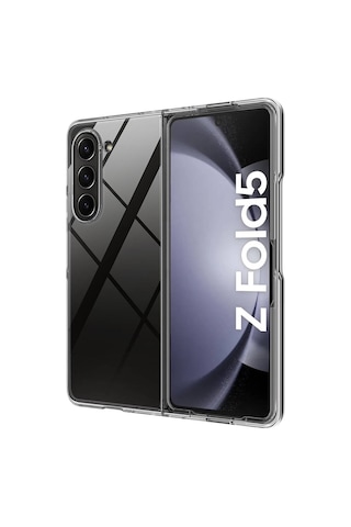 Zore Galaxy Z Fold 5 Uyumlu Msra Droga Kılıf-renksiz Renksiz