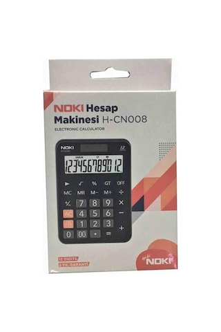 Noki H-CN008 Masaüstü 12 Hane Hesap Makinesi