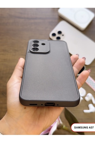 Samsung Galaxy A37 Uyumlu Kamera Korumalı Darbeye Dayanıklı Renk Atmayan Keep Silikon Kılıf Siyah