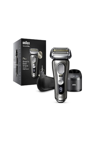 Braun Series 9 Pro 9465CC Islak & Kuru Tıraş Makinesi + Clean & Charge + Deri Seyahat Kılıfı
