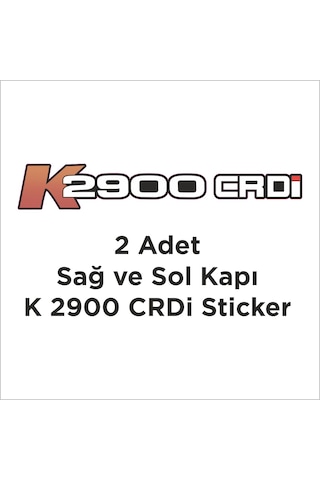 Kia Bongo K2900 Crdi Kupa Kapı Dış Ve Iç Etiketleri Kapı Etiketi