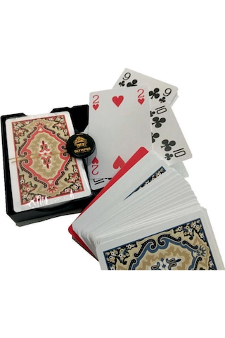 Angora Olympos Plastik Oyun Kağıdı Iskambil Kağıdı Çift Deste