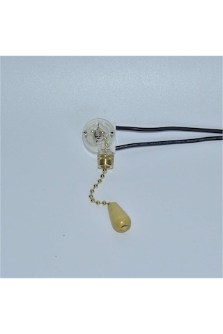 Duvar Lambası Aksesuarları İçin Çeken Zincir Anahtarı Parçaları Tavan Fanı Başucu Lambası Renk: Altın Altın