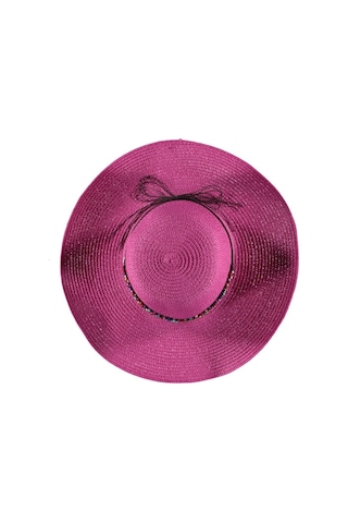 Fötr Hasır Plaj Şapka Kadın Yazlık Şık Model Renkli Şapka Fuşya
