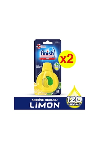 Finish Deo Limonlu Bulaşık Makinesi Kokusu 2 x 60 Yıkama