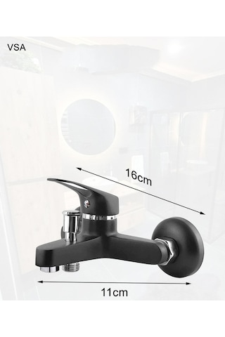 Mat Delta Siyah Robot Yağmurlama Tepe Duş Seti Banyo Lavabo Evye Batarya Seti Siyah