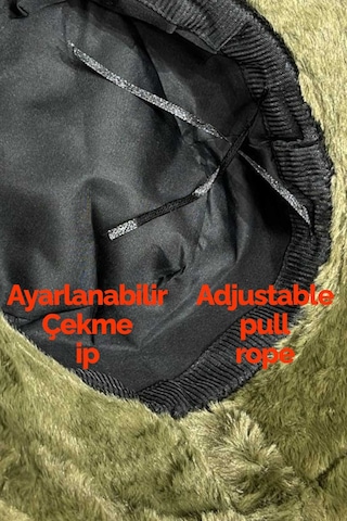 Uniquetrenders Kadın Ayarlanabilir Peluş Bucket Kova Şapka Bej