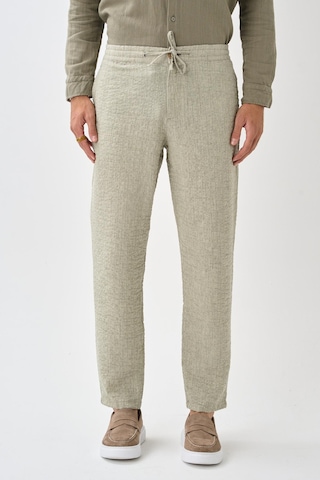 Alexandergardi Smart Casual Dokulu Pantolon Yeşil