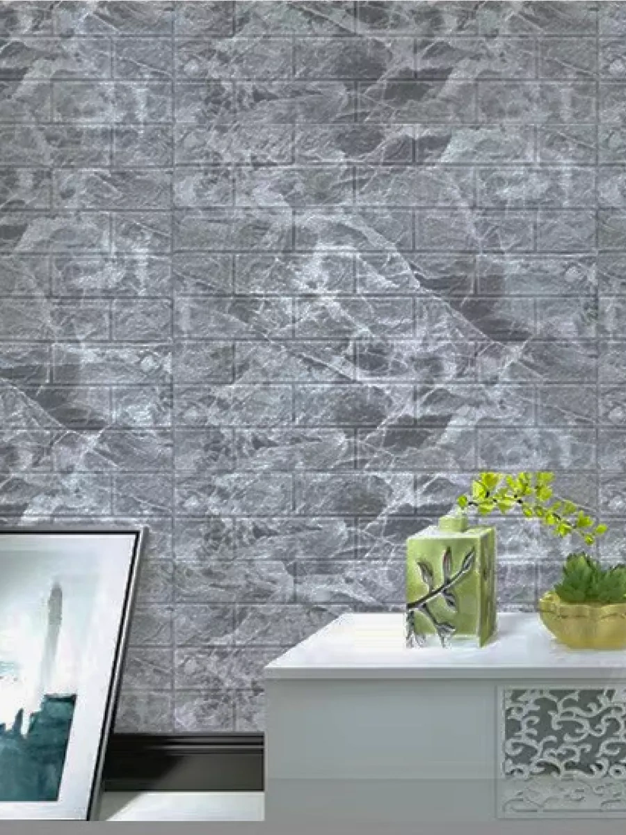 Chinawild 38x35 Cm 20 Adet Duvar İçin Kendinden Yapışkanlı 3d Pvc Paneller 171099090