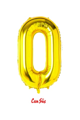 Folyo Rakam Balon Gold 100cm 40inç 0