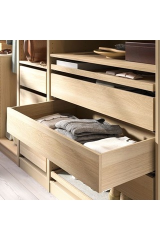Ikea Komplement Çekmece, Ağartılmış Meşe Görünümlü, 100x58 Cm Çok Renkli