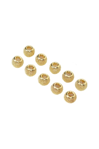 Maiyame Viking Sakal Boncukları 10 Adet - Metal Gövde Klasik Desen - Sakal Ve Saç Süslemeleri İçin Dıy Aksesuarlar