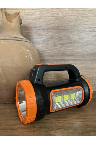 Tarez Fx-520 Solar Güneş Enerjili El Feneri, Kamp Lambası, 1 Km Mavi