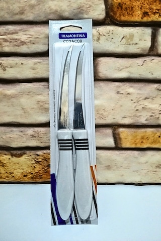 Tramontina Lazer Kesim Sebze Bıçağı 2 Adet- Beyaz-Uzun Beyaz