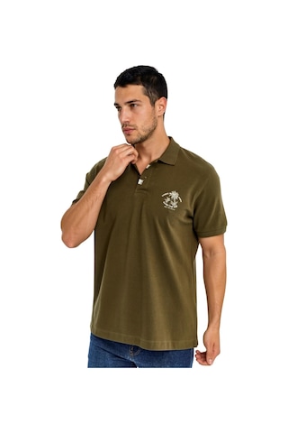 Arma Ar-ma Erkek Polo Yaka Tişört Resim Baskili Örme Kumaş Regular Fit %100 Pamuk 30/1 Çift Toplama Penye Pike Y31374358402 Haki-h1