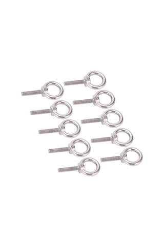 Tenfowee 10 Adet 304 Paslanmaz Çelik Kaldırma Cıvata M6x25, Tabanlı Yüzeyli Vida, Endüstriyel Donanım, Dayanıklı Ve Korozyona Dirençli