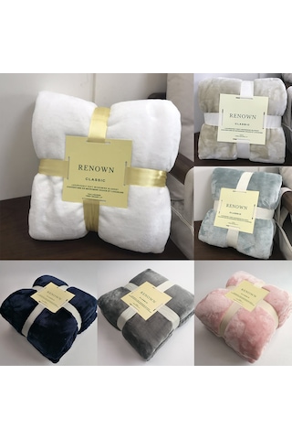 Hfambition Gri Flanel Battaniye - 70x100 Cm Yumuşak, Isınak, Ofis Öğle Uykusu Ve Soğuk Günler İçin Tek Kişilik Diğer