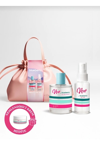 Blueberry Her Icon Çantalı Kadın Parfüm Seti Stcc022001 Parfüm & Hair Mist Çiçeksi - Oryantal