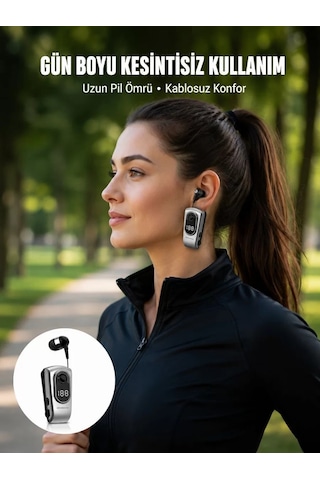 Titreşimli Bluetooth Kulaklık Uzun Pil Ömrü Dijital Ekranlı Kablosuz Tasarım Yeni Nesil 1