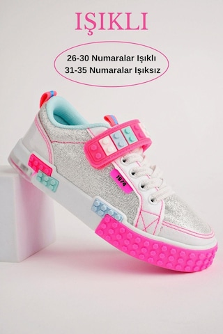 Muggo Sonic Garantili Legolu Bağcıklı Ve Cırtlı Ortopedik Çocuk Sneaker Spor Ayakkabı 001