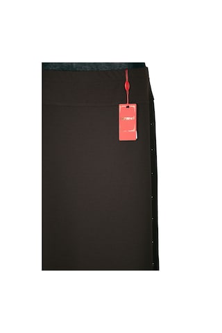 Hesna Kadın Destan Yanı Zımba Detaylı Astarlı Kahverengi Etek Kahve