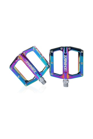 Bisiklet Pedalları Anti-silp Alüminyum Mtb Pedallar Bisiklet Düz Pedalı Mühürlü Rulman İçin Mtb Dağ Yolu Bisiklet Katlanır Bisiklet Çok Renkli