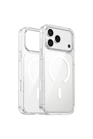 iPhone Uyumlu 17 Pro Max Kılıf M-safeli Wiwu Cs-202 Crystal Shield Pro Seri Anti Yellowing Sert Pc Kapak Şeffaf