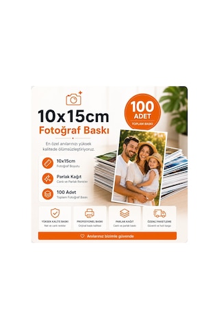 Rabsev Kişiye Özel Fotoğraf Baskı - 10x15 Cm Parlak Foto Baskı - 100 Adet Diğer