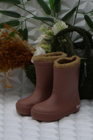 Igor W10306 010 Yogı Borreguıto Rosa Dusty Pembe İçi Kürklü Çocuk Yağmur Çizmesi
