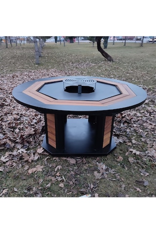 Zs Hermanos Grand Masa Barbekü Siyah - Kahverengi