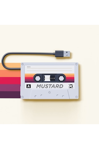 Mustard Retro 4 Girişli Usb Çoğaltıcı