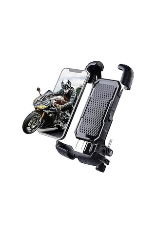 Ht-171 Bisiklet Telefon Tutucu Gidon Tipi Motosiklet Telefon Tutucu 360 Dönebilir Darbe Emici Tutacak