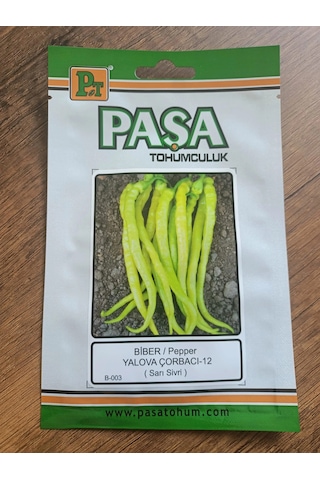 Paşa Tohumculuk Biber Tohumu Yalova Çorbacı Sarı Sivri 5 Gr