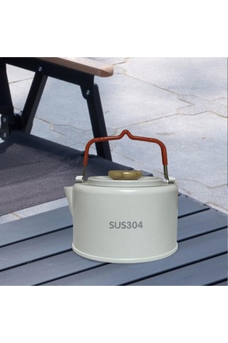 Pazly Kamp Su Isıtıcısı 1.2 Litre Açık Hava Çaydanlığı Beyaz - Pratik Ve Taşınabilir Beyaz