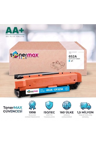 Hp 652a Cf321a Mavi Uyumlu Toner Aa Plus / Color Laserjet Enterprise M651 / Flow Mfp M680