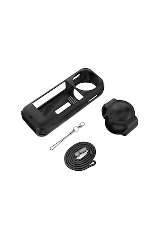 Teknoroket Insta360 X5 Şok Emici Silikon Kılıf Siyah