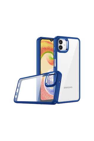 Galaxy A04e Kılıf Zore Flora Kapak Lacivert