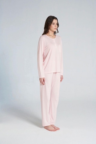 Pijadore Gd Goldoremi 1703 Kadın Patlı Uzun Kollu Pijama Takım Pembe
