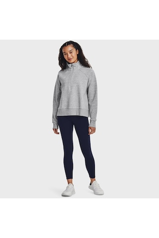 Under Armour Rival Fleece Kadın Gri Dik Yaka Sweatshirt Gri