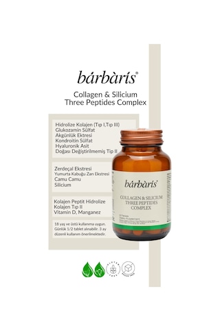 Barbaris Collagen&sılıcıum Three Peptıdes Complex 30 Tablets