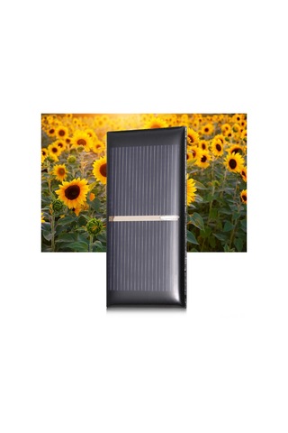 Vkemall 2 Adet 0.3w 0.5v Çok Kristal Güneş Paneli, 65x35mm, Ip65 Su Geçirmez, Led Lambalar Ve Elektronik Cihazlar İçin Dıy Güneş Enerji Kaynağı