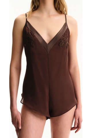 Penti Kahverengi Saten Chiffon Teddy Tulum Plu31zyj26ıy-bbw Bbw
